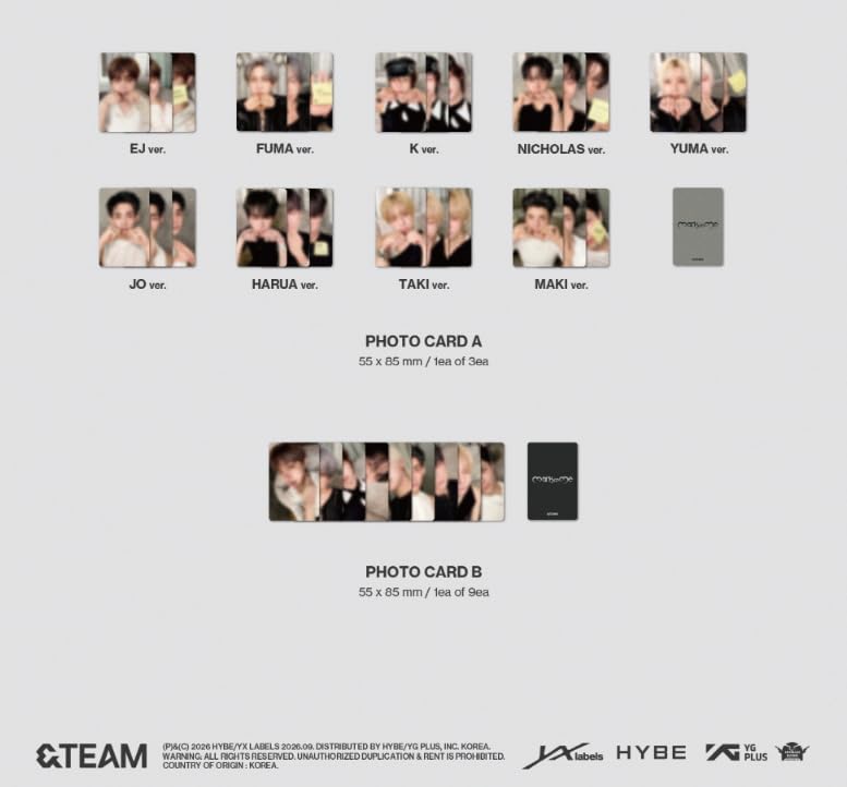 Amazon.co.jp: [ SOLO ver. ] &TEAM - KR 2nd Mini Album [ Mark on Me